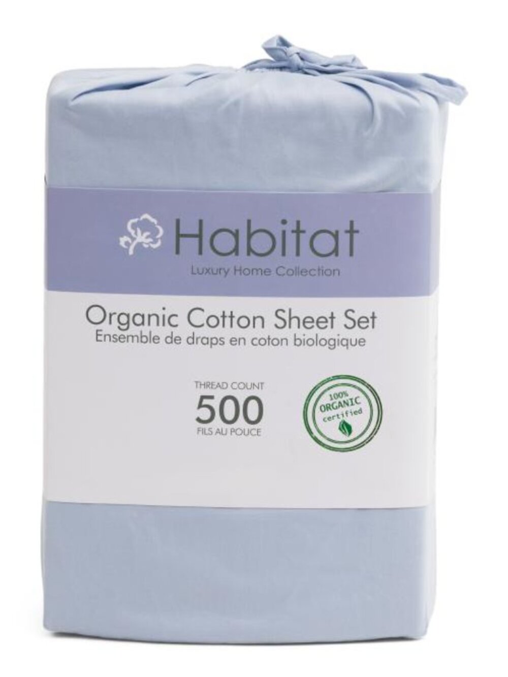 HABITAT 500tc Organic Cotton Sheet Set